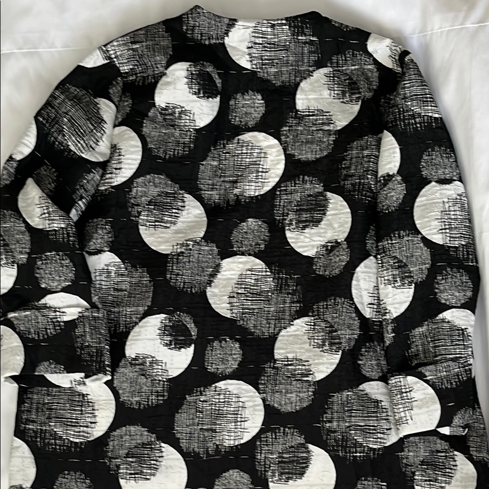 Chic Black and White Joseph Ribkoff Women’s Patterned Jacket Size 12 - Picture 7 of 8